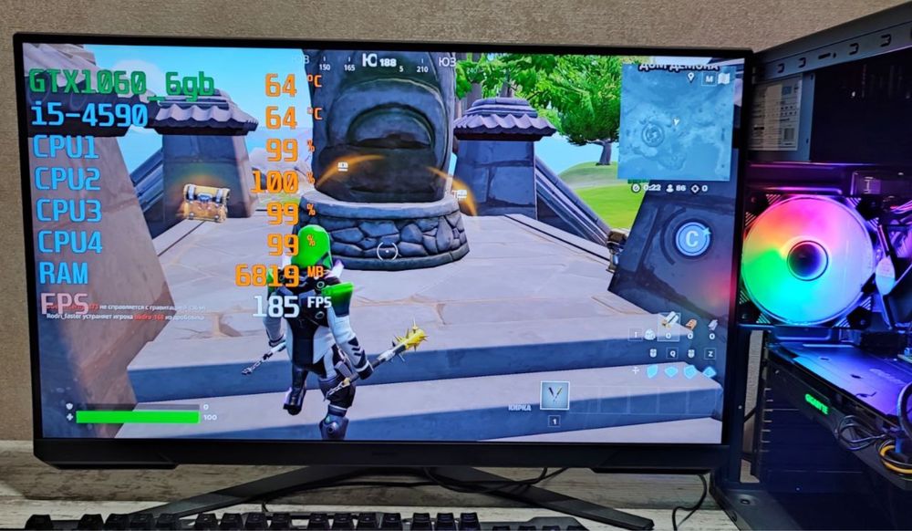 Игровой пк cs2 wot gtaV rust dota fs22 GTX1060 i5