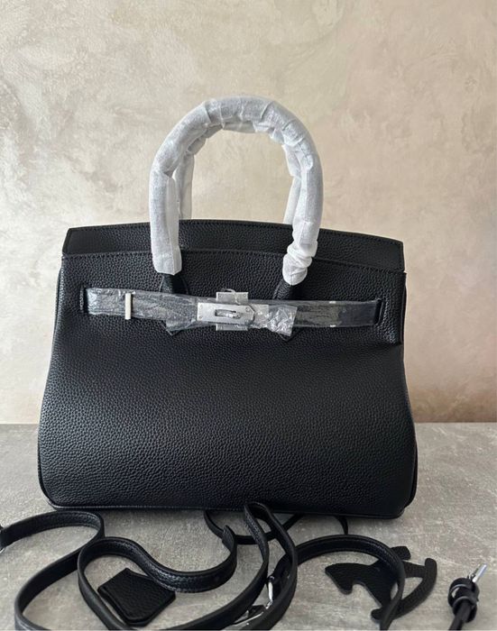 Жіноча Шкіряна  в стиле hermes birkin 30см.Epme