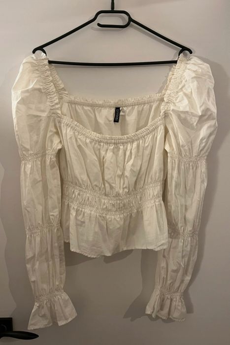 Bluzka H&M z marszczeniami