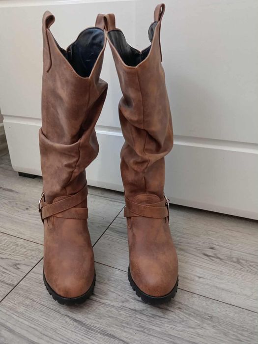 Kozaki damskie roz 38 Nowe!