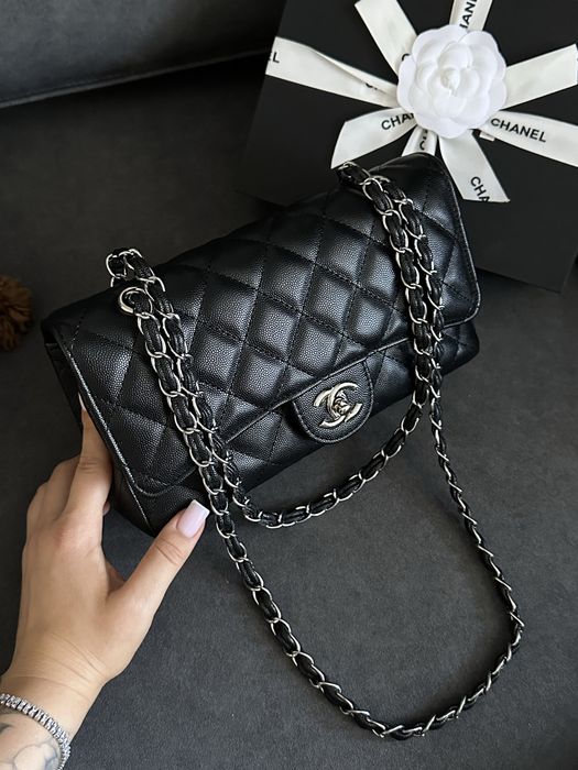 Сумка шкіряна Chanel Classic 2.55 Medium Double Flap, шанель