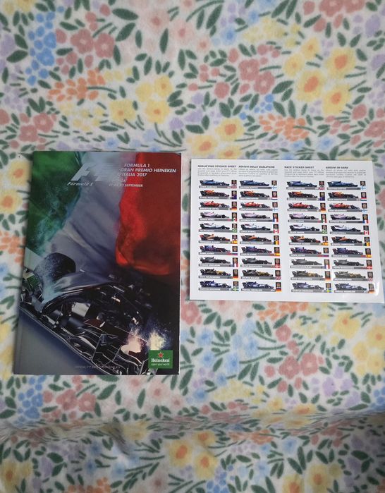 GP Włoch, Monza 2017, folder, naklejki, F1, Formuła 1, McLaren,Ferrari