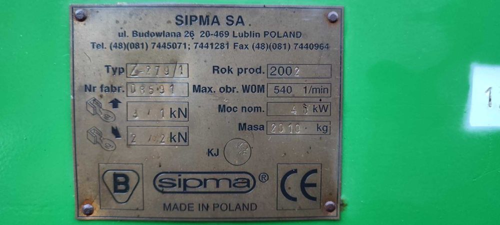 Prasa sipma Z-279/1 Farma