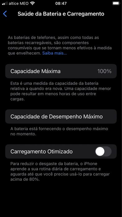 IPhone 8 64 gb com bateria com saúde 100%