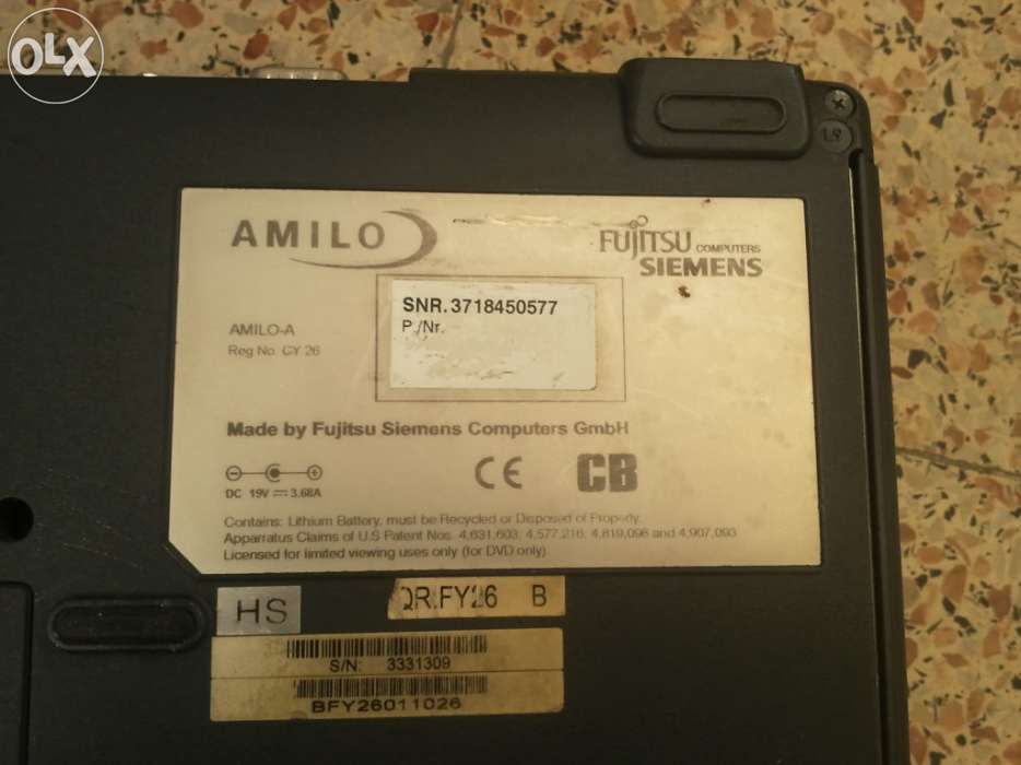 Fujitsu siemens amilo A434466200854220802