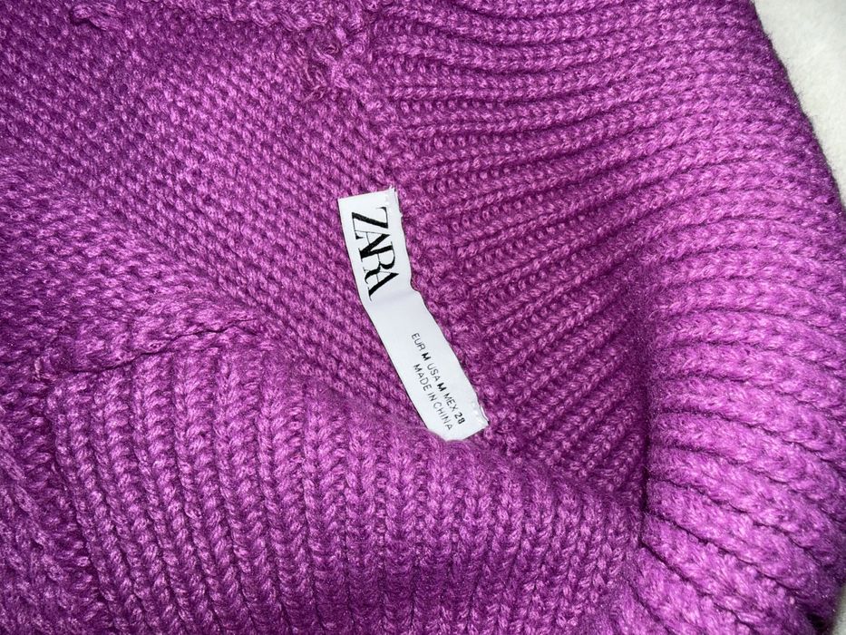 Camisola de malha lilás - Zara