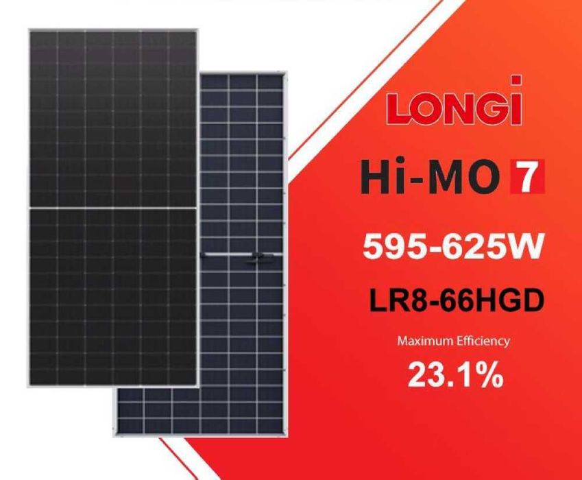 Сонячні панелі LONGi 7 LR8-66HGD 615W (від 36 шт)