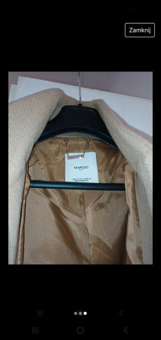 Płaszcz MANGO M 40 % bawelna