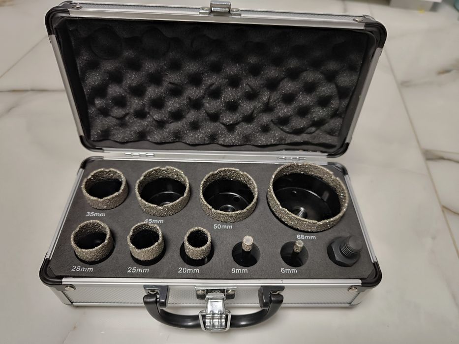 Алмазні коронки 6-68, свердло М14 по плитці, керамограніту, на ушм