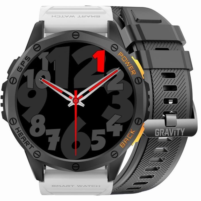 Smartwatch Męski GRAVITY GPS GT24-2 Czarny Pasek