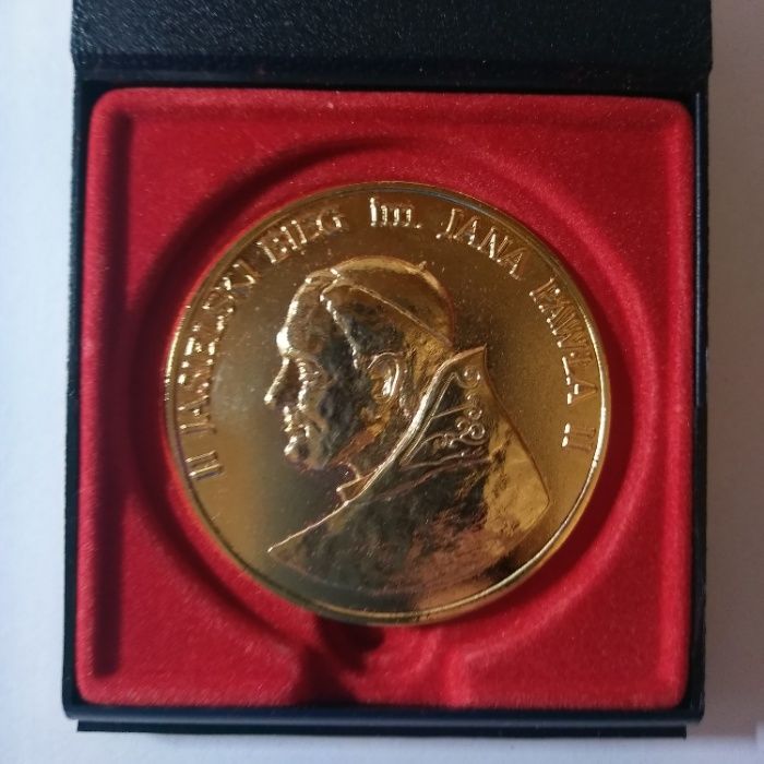 Medal z Janem Pawłem II pozłacany - UNIKAT