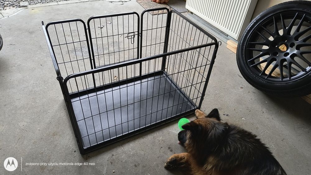 Klatka, kojec, zagroda dla psa.