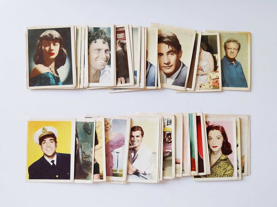 57 cromos (45 diferentes) ARTISTAS DE CINEMA | APR lote ou venda avulso