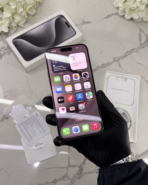 Стан Нового iPhone 15 Pro Max 256GB Neverlock 86%АКБ Natural Titanium (Магазин Гарантія)