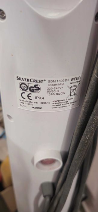 mop parowy silvercrest sdm 1500d2