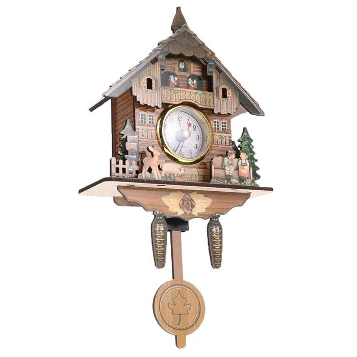 Маленькие кварцевые часы с кукушкой