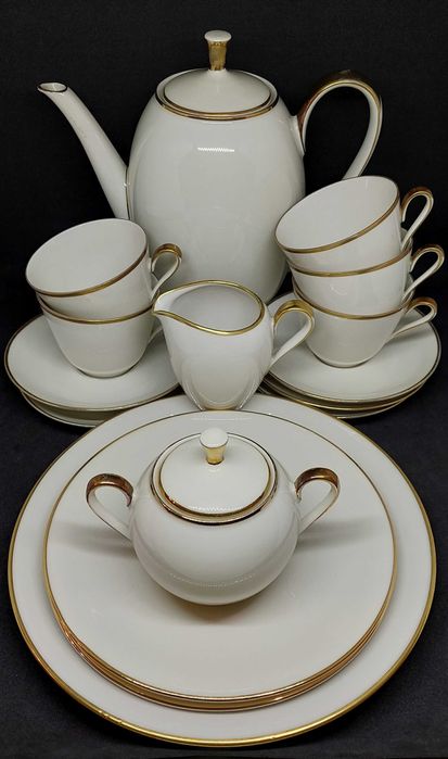 Сервиз ЧАЙНЫЙ КОФЕЙНЫЙ Eschenbach ГЕРМАНИЯ 1930е-40е Winterling фарфор