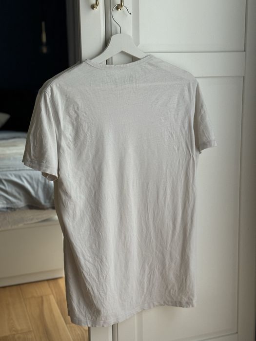 Biały t-shirt polo Karl Lagerfeld