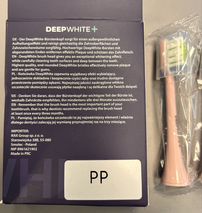 Końcówki do szczoteczki sonicznej DEEPWHITE+ PP