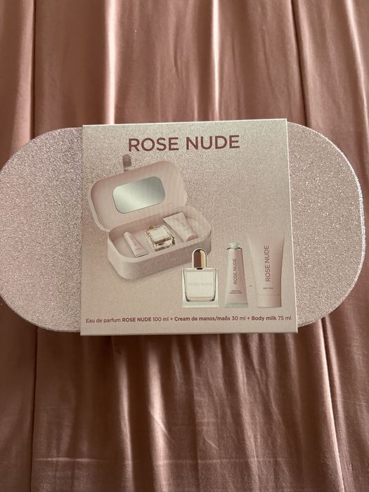 Conjunto perfume, creme de maos e body milk