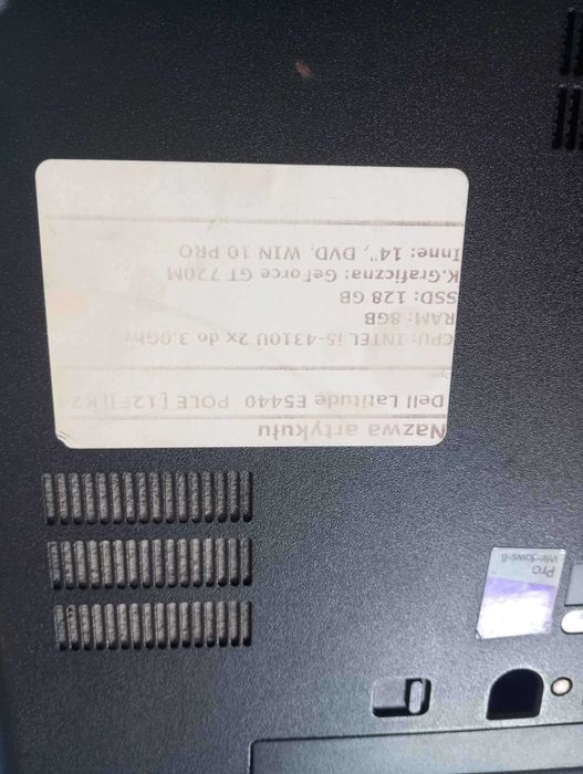 Laptop polizingowy dell