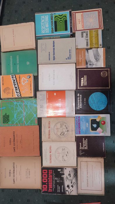 Lote Livros Mecânica, Eletricidade e Eletrónica - Cada 5 €