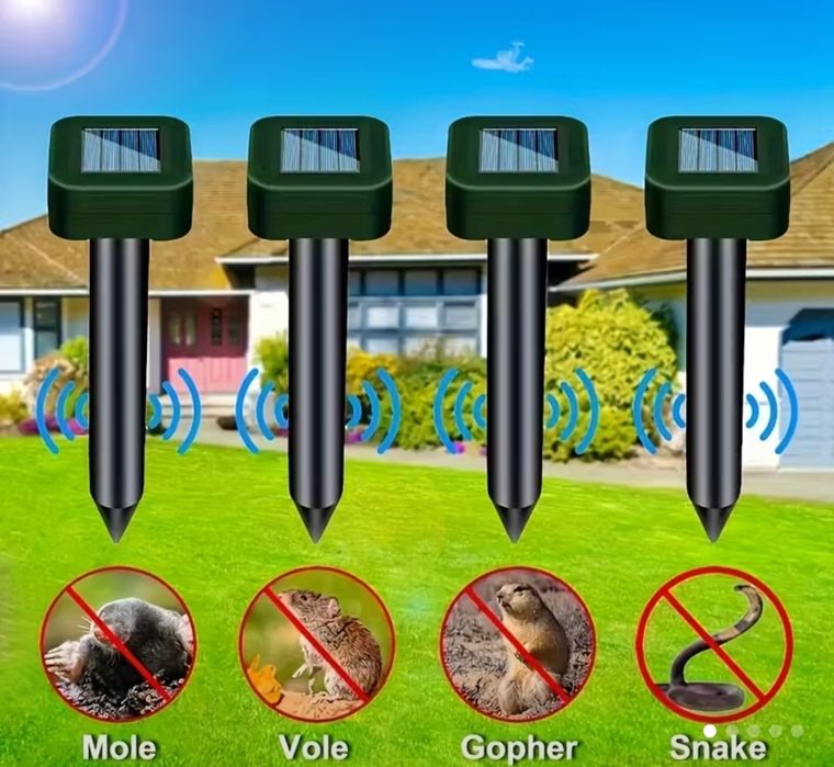 4szt. Odstraszacz zwierząt solarny