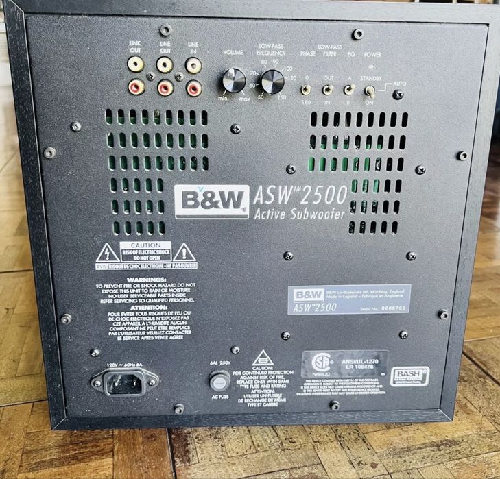 bowers & wilkins asw 2500