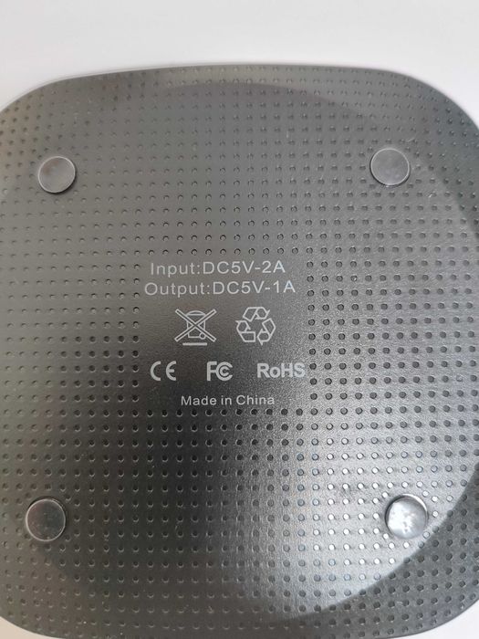 Ładowarka Indukcyjna Bezprzewodowa Czarna 4,5V-5,5V/ 2A