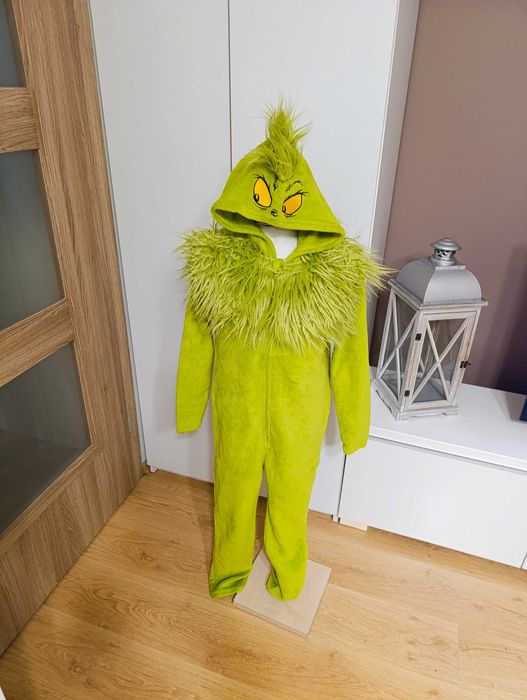 Strój karnawałowy GRINCH GRINCZ przebranie MIKOŁAJ święta 146/152 (38)