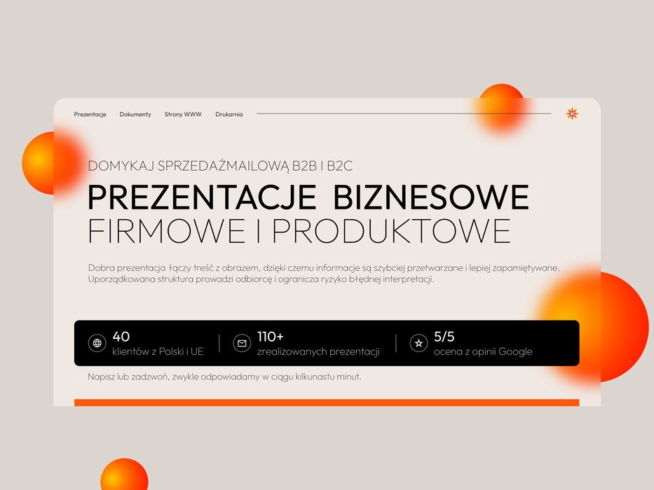 Profesjonalne Prezentacje PowerPoint | Canva | Google Slides