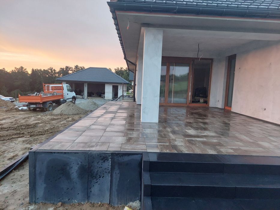 Układanie kostki brukowej ogrodzenia studnie drynaże