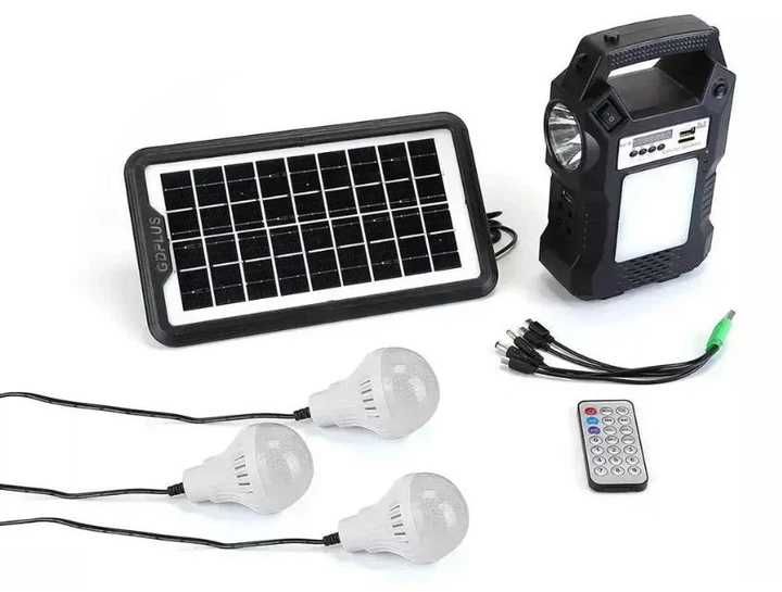 Зарядная станция GD 8060 Повербанк Солнечная панель Фонарь Лампы Заряд