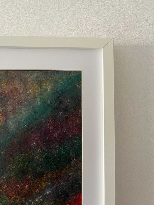 Pintura abstrata em acrílico
