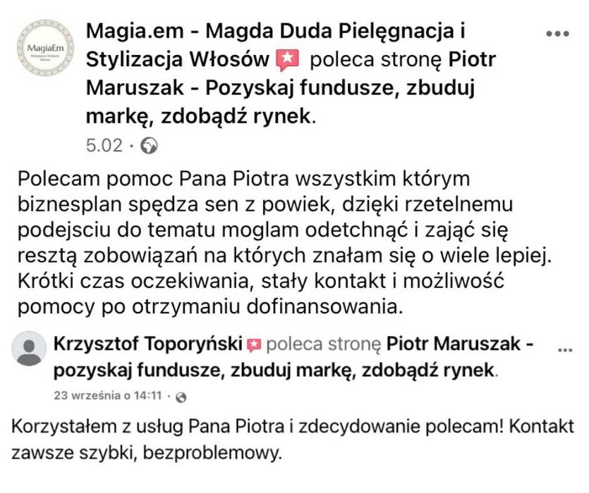 DOFINANSOWANIE z Urzędu Pracy Wniosek Biznesplan DOTACJA z PUP