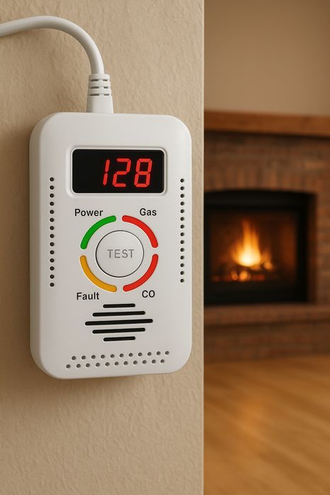 Czujnik czadu i gazu 24/7.
