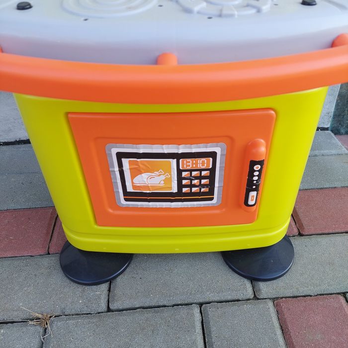 Kuchnia dla dzieci dwustronna plastikowa z dźwiękiem