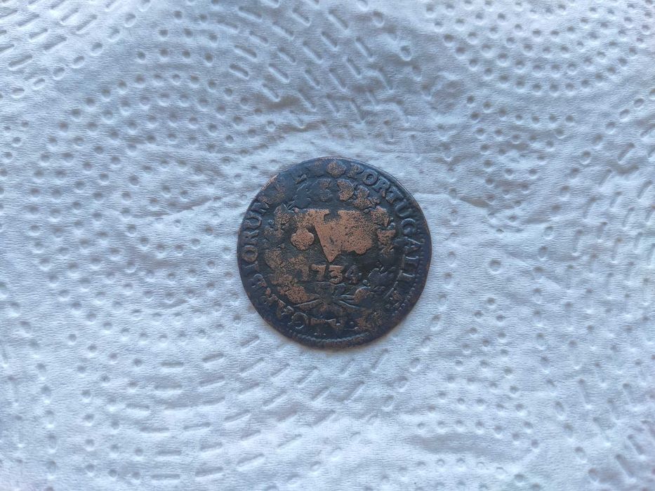 Moeda V Reis 1734