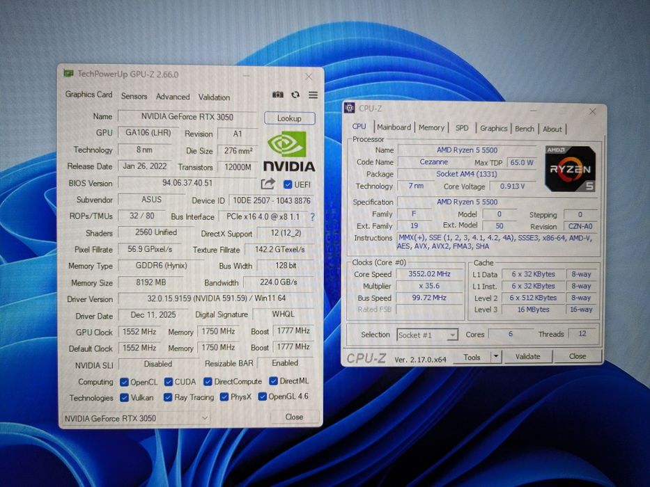 Новий Ігровий ПК Ryzen 5 5500/16GB/SSD M2/RTX 3050 8GB