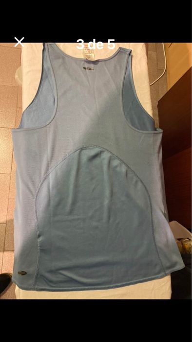 Top sem manga axul claro Adidas Novo, climacool M