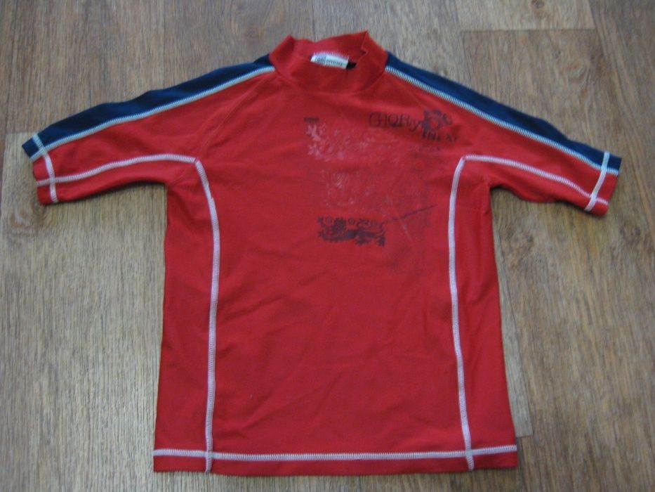 детская гидрофутболка 7-8 лет короткий рукав серфинг кайтинг снорклинг