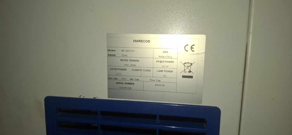 Arca Congeladora Profissional Marecos MF 400 PVH
