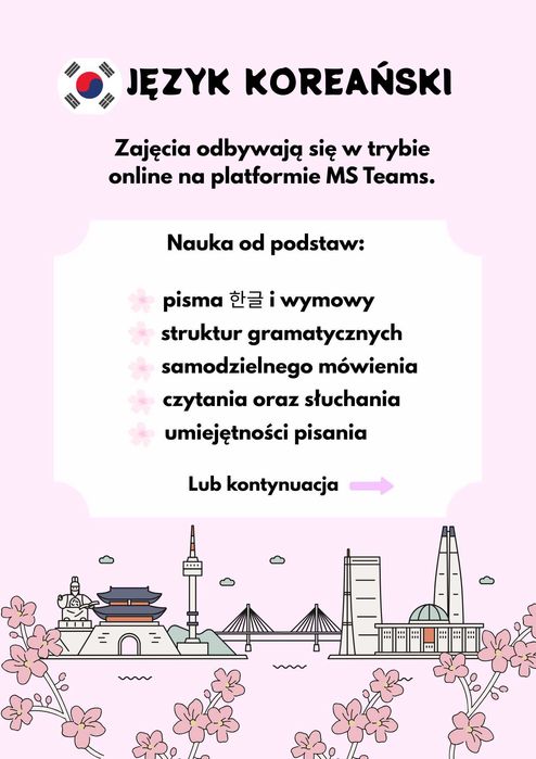 Korepetycje z języka koreańskiego