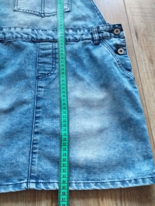 Spódnica jeans ogrodniczka