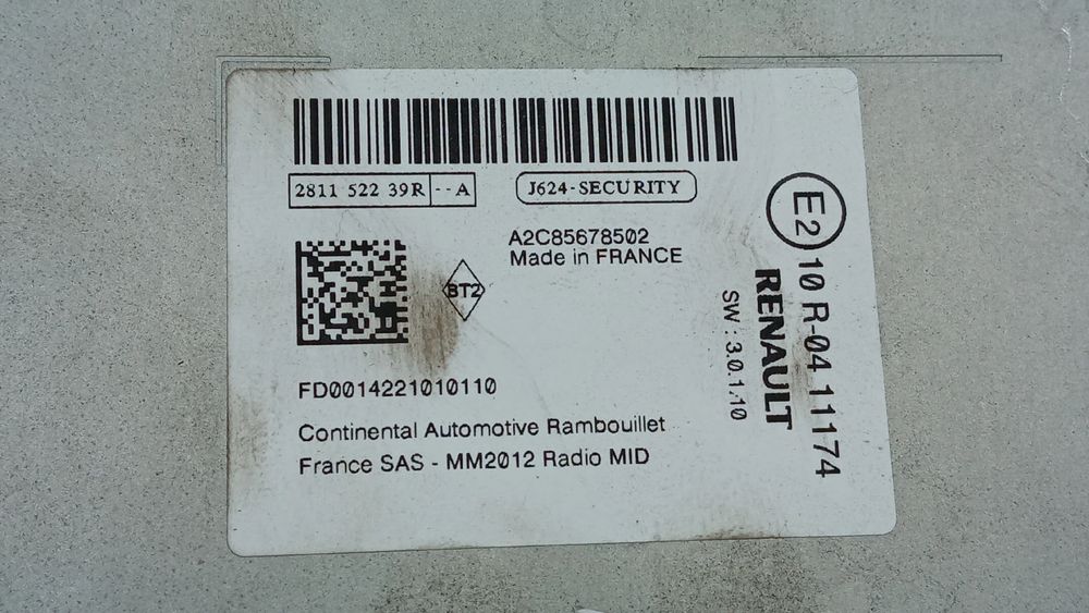 Rádio / auto-rádio RENAULT Clio IV (BH_)