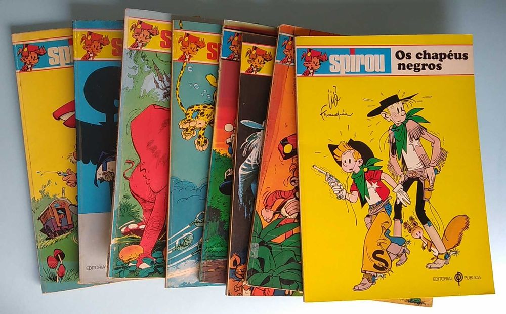 SPIROU - BD edição portuguesa Meribérica, Publica, Arcádia, Asa, etc