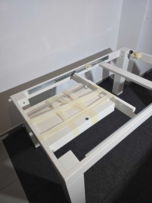 Mesa de Jantar Extensível 160(+60cm)x90x64cm Branca