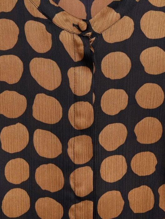 Нарядна блузка Mango з геометричним принтом