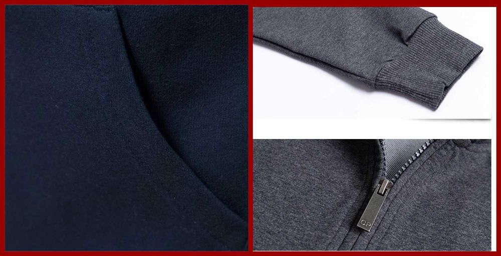 Новая мужская спортивная кофта под шею на замке (зипка, олимпийка).