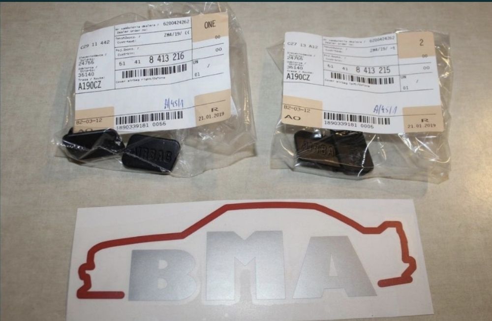 Bmw E36 Z3 Zaślepka AirBag Prawa Lewa Komplet